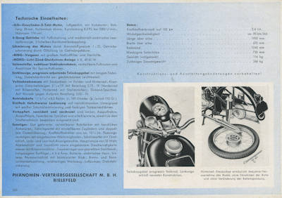 Preview: Phänomen Typ 78 Prospekt 1950er Jahre