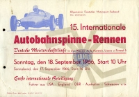 Poster Autobahnspinne Dresden 18.9.1966