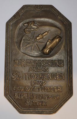 Plakette Solitude 1949