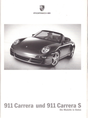 Porsche 911 Typ 997 Daten-Prospekt 12.2004