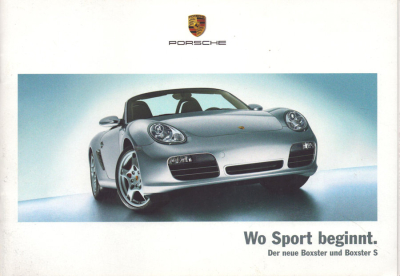 Porsche Boxster / S Typ 987 Prospekt 7.2004