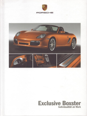 Porsche Boxster Exclusive Typ 987 Prospekt 6.2007