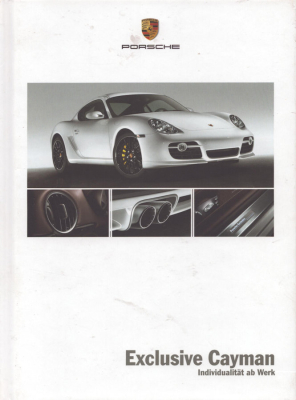 Porsche Cayman Exclusive Typ 987c Prospekt 6.2007