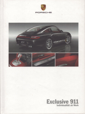 Porsche 911 Typ 997.2 Exclusive Prospekt 6.2008