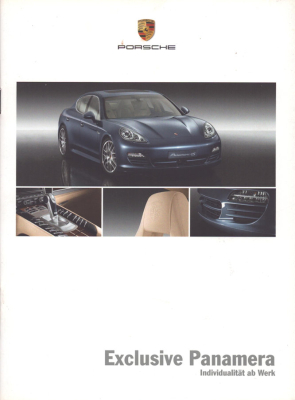 Porsche Panamera Typ 970 Exclusive Prospekt 1.2009
