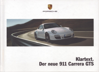 Porsche 911 Carrera GTS Typ 997.2 Prospekt 6.2010