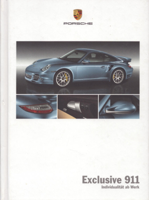 Porsche 911 Typ 997.2 Exclusive Prospekt 2.2010