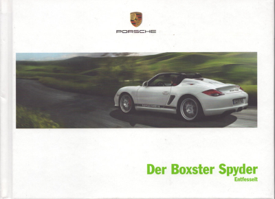 Porsche Boxster Spyder Typ 987 Prospekt 1.2010