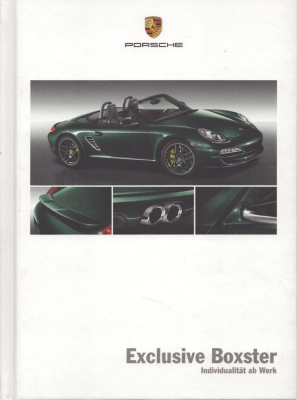 Porsche Boxster Exclusive Typ 987 Prospekt 1.2010