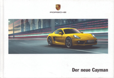 Porsche Cayman Typ 981c Prospekt 10.2012