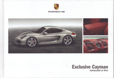 Porsche Cayman Exclusive Typ 981c Prospekt 11.2012