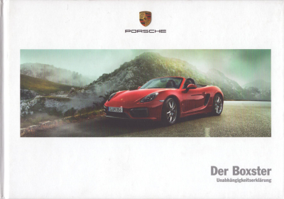 Porsche Boxster Typ 981 Prospekt 3.2014
