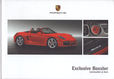 Porsche Boxster Typ 981 Exclusive Prospekt 11.2014