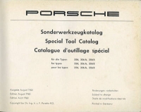 Preview: Porsche 356 Pre-A A B Carrera Sonderwerkzeug-Katalog 8.1960