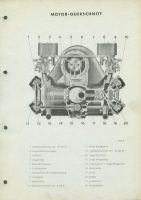 Preview: Porsche Carrera Motor Typ 1500 1600 2000 GS Montage-Anleitung 11.1962