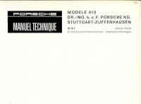 Preview: Porsche 912 Bedienungsanleitung 12.1965 f