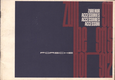 Porsche 911 / 911 S / 912 Zubehör-Katalog 11.1966