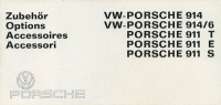 Porsche 911 / 914 Zubehör Prospekt 8.1970