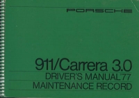 Porsche 911 / Carrera 3.0 Bedienungsanleitung 1977 e