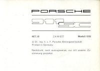 Preview: Porsche 911 SC Bedienungsanleitung 1978
