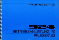 Porsche 924 Bedienungsanleitung 1979