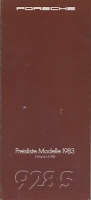 Porsche 928 S Preisliste 1983