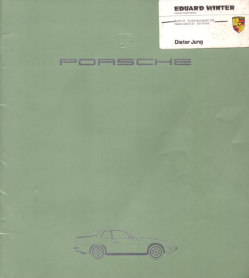 Porsche 924 Prospekt 7.1983