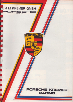 Porsche Kremer Racing Prospekt 1984/85