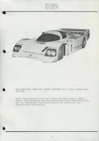 Preview: Porsche 962 C Technische Info. + Ersatzteilliste 1985