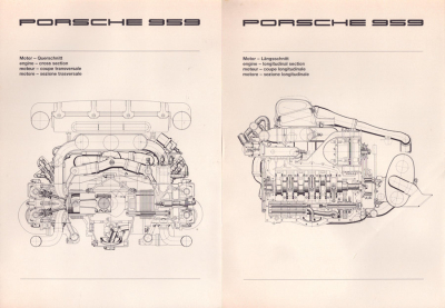 Preview: Porsche 959 Pressemappe ca. 1986