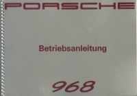Porsche 968 Bedienungsanleitung 5.1991