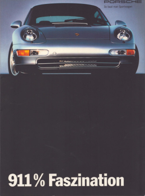 Porsche 911 Carrera Typ 993 Prospekt 9.1993