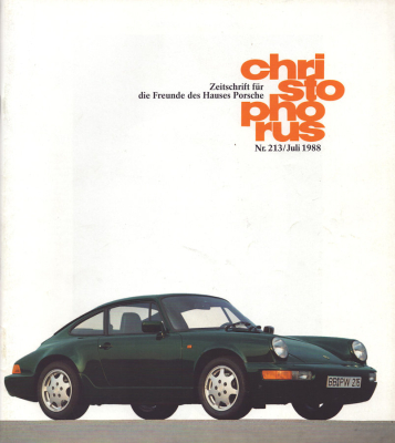 Porsche Christoporus 1988 Nr. 213