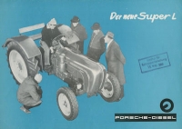 Porsche Diesel Schlepper Super L Prospekt ca. 1960