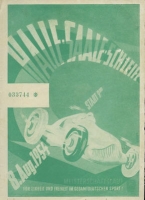 Programm Halle-Saale-Schleife 8.8.1954