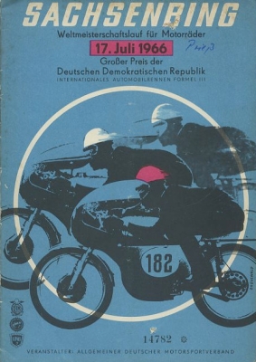 Programm Int. Sachsenringrennen 17.7.1966