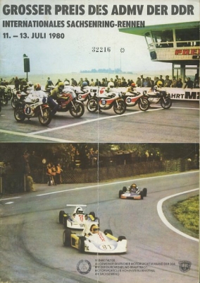 Programm Int. Sachsenringrennen 11.-13.7.1980