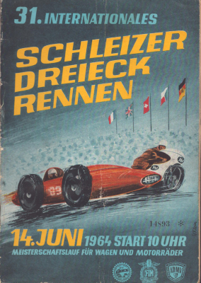 Programm 31. Schleizer Dreieck-Rennen 14.6.1964