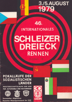 Programm 46. Schleizer Dreieck-Rennen 3.-5.8.1979