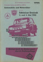 Program 9. Training auf dem Schleizer Dreieck 3./4.5.1980