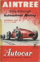 Programm Aintree / Liverpool International Meeting 29.5.1954