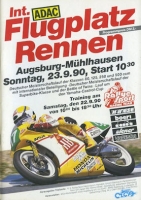 Program Flugplatzrennen Augsburg-Mühlhausen 23.9.1990