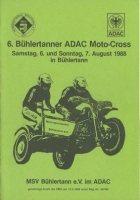 Programm Bühlertanner Moto-Cross 7.8.1988