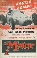 Programm Castle Combe International Car Race Meeting 1.10.1955