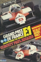 Program Paris Circuit Paul Richard Grand Prix 15.-17.4.1983