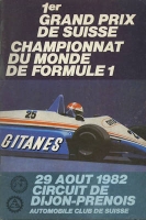 Programm Dijon-Prenois Grand Prix 29.8.1982