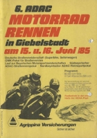 Program 6. Flugplatzrennen Giebelstadt 15./16.6.1985