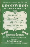 Programm Goodwood BARC Member`s Meeting 26.3.1955