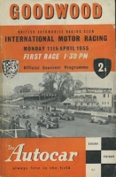 Programm Goodwood International Car Race Meeting 11.4.1955