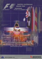 Programm Melbourne Formel 1 9./12.3.2000
